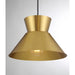 Meridian - M7049NB - One Light Pendant - Natural Brass