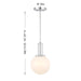 Meridian - M7050CH - One Light Pendant - Chrome