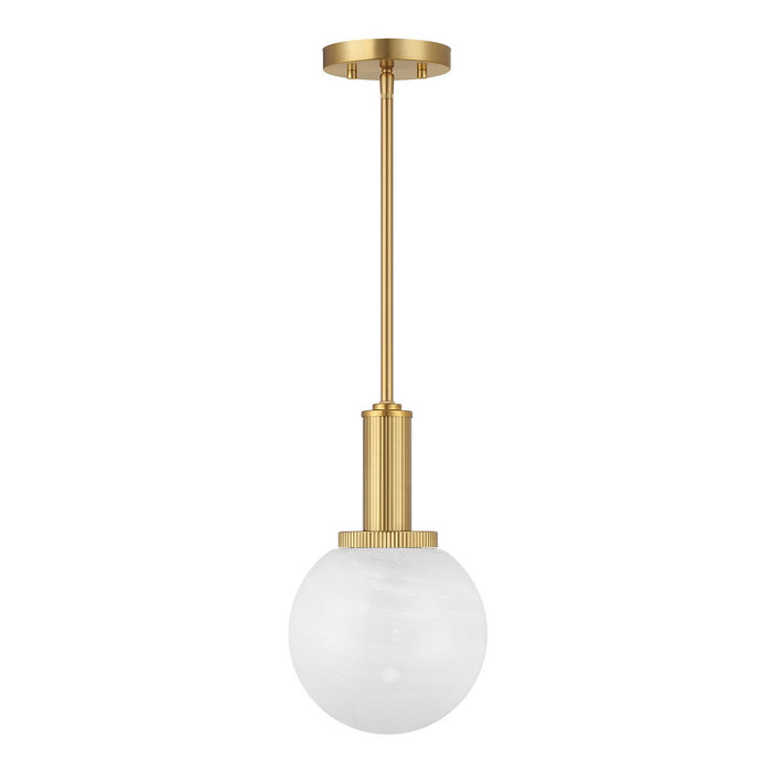 Meridian - M7050NB - One Light Pendant - Natural Brass