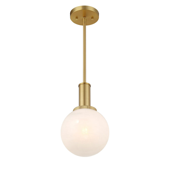 Meridian - M7050NB - One Light Pendant - Natural Brass