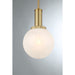 Meridian - M7050NB - One Light Pendant - Natural Brass