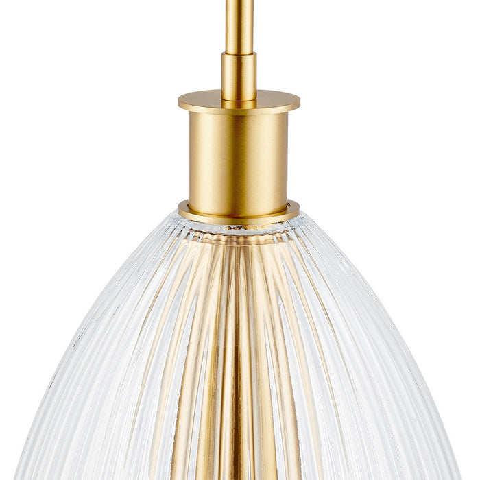 Meridian - M7051NB - One Light Pendant - Natural Brass