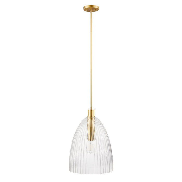 Meridian - M7052NB - One Light Pendant - Natural Brass