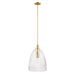 Meridian - M7052NB - One Light Pendant - Natural Brass