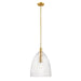 Meridian - M7052NB - One Light Pendant - Natural Brass