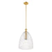 Meridian - M7052NB - One Light Pendant - Natural Brass