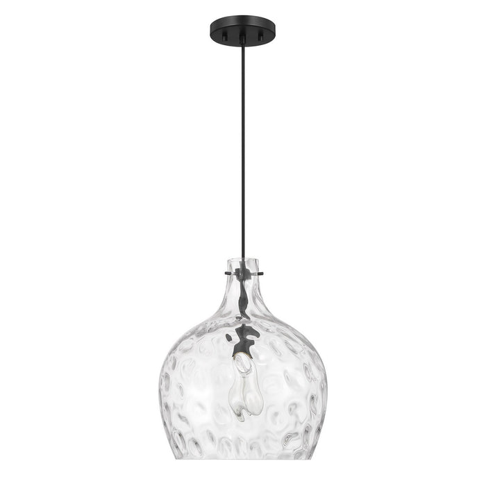 Meridian - M7053MBK - One Light Pendant - Matte Black