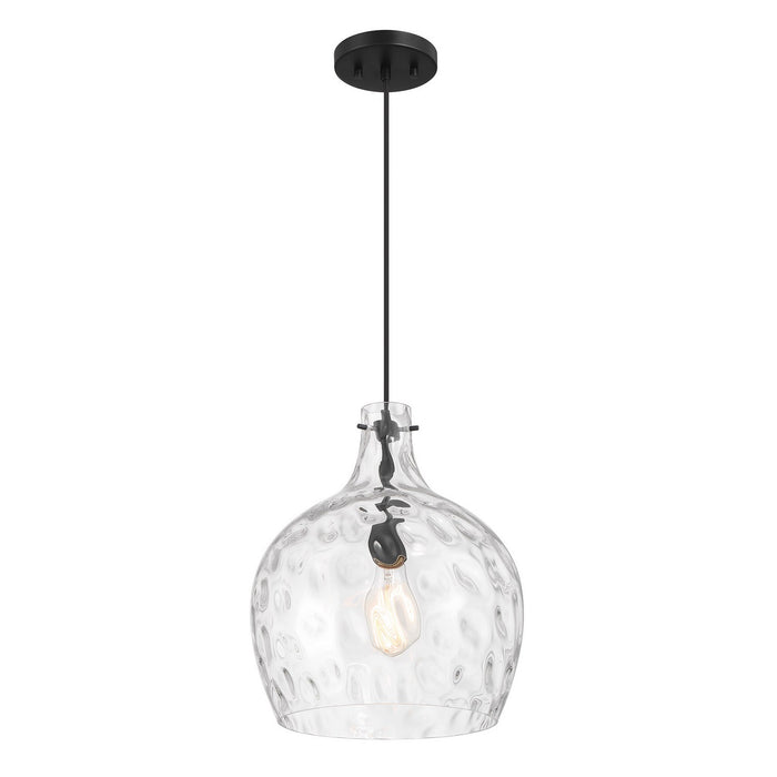 Meridian - M7053MBK - One Light Pendant - Matte Black