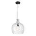 Meridian - M7053MBK - One Light Pendant - Matte Black