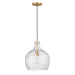 Meridian - M7053NB - One Light Pendant - Natural Brass