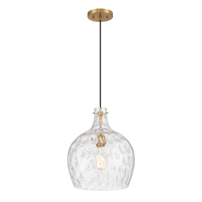 Meridian - M7053NB - One Light Pendant - Natural Brass