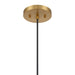 Meridian - M7053NB - One Light Pendant - Natural Brass