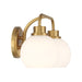 Meridian - M80080NB - Two Light Bathroom Vanity - Natural Brass