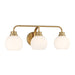 Meridian - M80081NB - Three Light Bathroom Vanity - Natural Brass