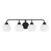 Meridian - M80082MBK - Four Light Bathroom Vanity - Matte Black