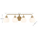 Meridian - M80082NB - Four Light Bathroom Vanity - Natural Brass