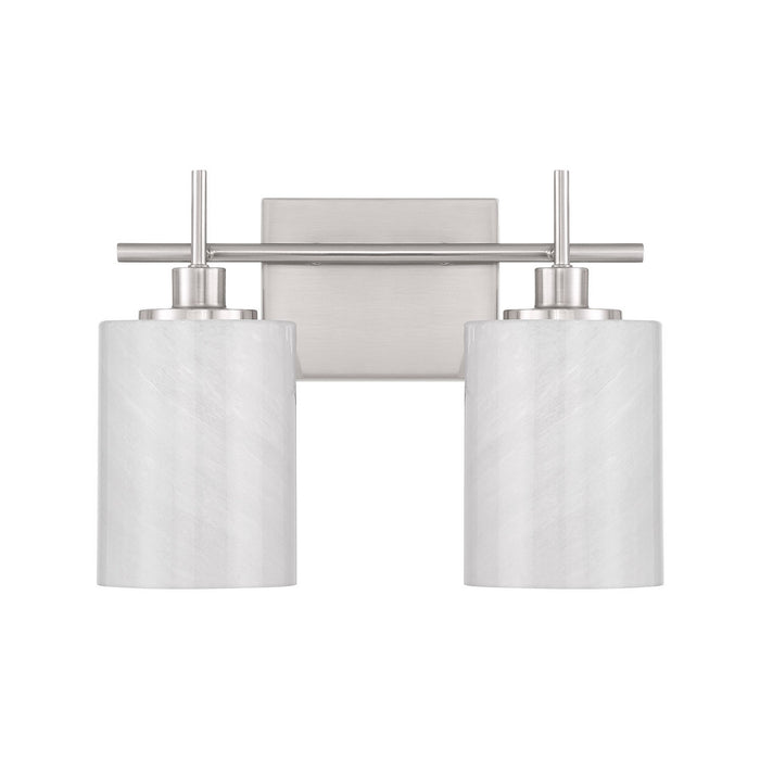 Meridian - M80083BN - Two Light Bathroom Vanity - Brushed Nickel