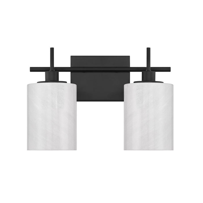 Meridian - M80083MBK - Two Light Bathroom Vanity - Matte Black