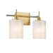 Meridian - M80083NB - Two Light Bathroom Vanity - Natural Brass