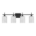 Meridian - M80085MBK - Four Light Bathroom Vanity - Matte Black