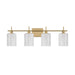 Meridian - M80085NB - Four Light Bathroom Vanity - Natural Brass