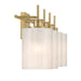 Meridian - M80085NB - Four Light Bathroom Vanity - Natural Brass