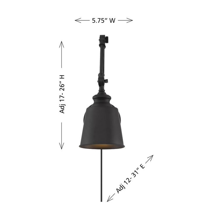 Meridian - M90089MBK - One Light Wall Sconce (Set of 2) - Matte Black