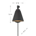 Meridian - M90108MBK - One Light Wall Sconce (Set of 2) - Matte Black