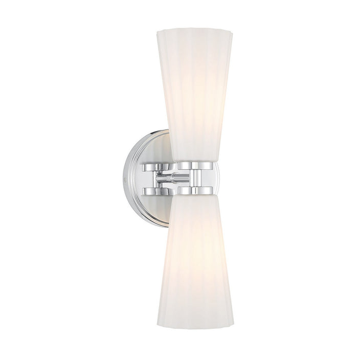 Meridian - M90109CH - Two Light Wall Sconce - Chrome