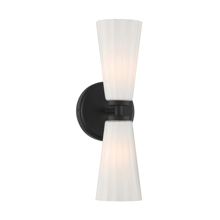 Meridian - M90109MBK - Two Light Wall Sconce - Matte Black