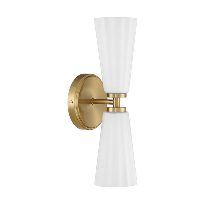 Meridian - M90109NB - Two Light Wall Sconce - Natural Brass