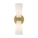 Meridian - M90109NB - Two Light Wall Sconce - Natural Brass