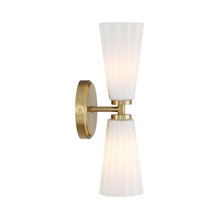 Meridian - M90109NB - Two Light Wall Sconce - Natural Brass