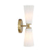 Meridian - M90109NB - Two Light Wall Sconce - Natural Brass