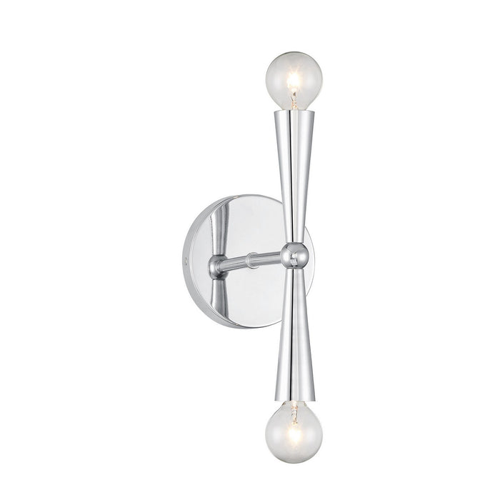 Meridian - M90110CH - Two Light Wall Sconce - Chrome