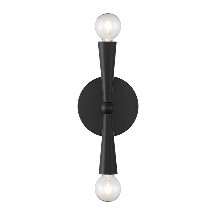 Meridian - M90110MBK - Two Light Wall Sconce - Matte Black