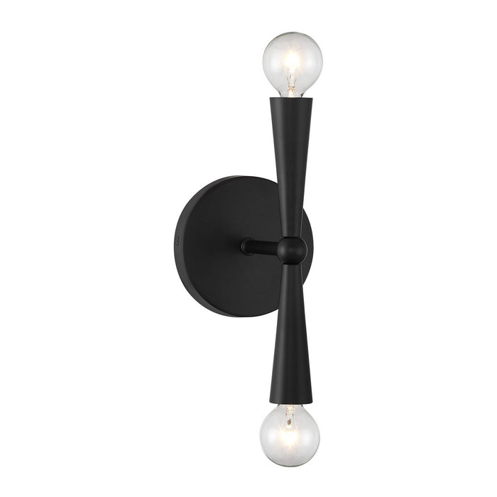 Meridian - M90110MBK - Two Light Wall Sconce - Matte Black