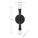 Meridian - M90110MBK - Two Light Wall Sconce - Matte Black