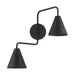 Meridian - M90111MBK - Two Light Wall Sconce - Matte Black