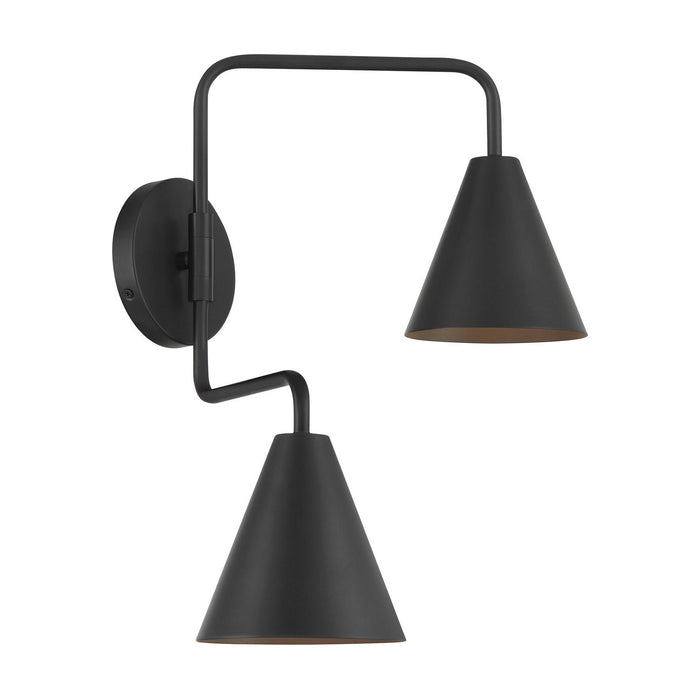 Meridian - M90111MBK - Two Light Wall Sconce - Matte Black