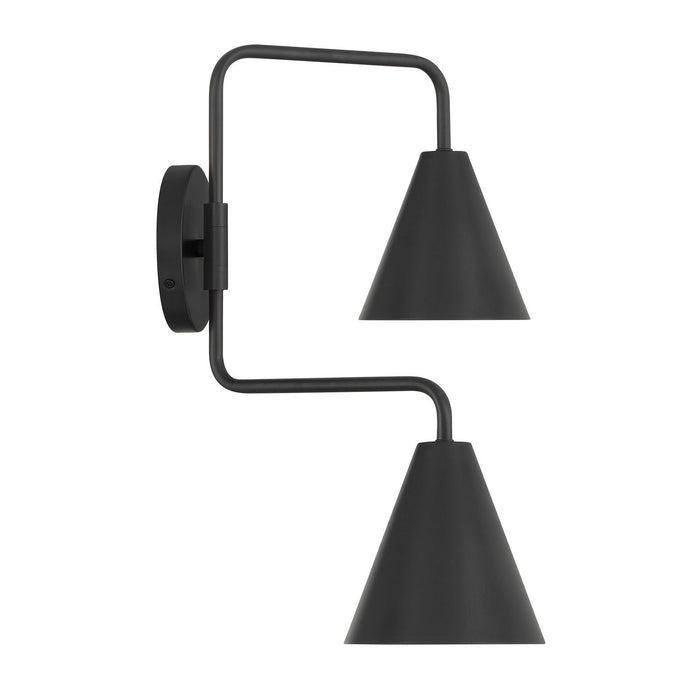 Meridian - M90111MBK - Two Light Wall Sconce - Matte Black