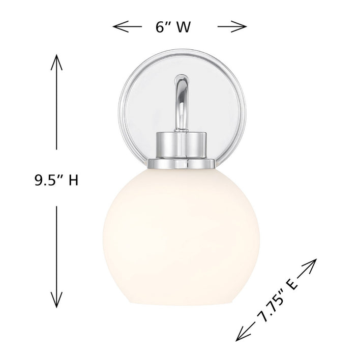 Meridian - M90112CH - One Light Wall Sconce - Chrome