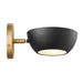 Meridian - M90113MBKNB - One Light Wall Sconce - Matte Black and Natural Brass