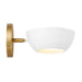 Meridian - M90113WHNB - One Light Wall Sconce - White and Natural Brass