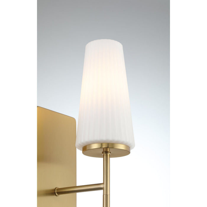 Meridian - M90115NB - One Light Wall Sconce - Natural Brass