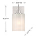 Meridian - M90116BN - One Light Wall Sconce - Brushed Nickel