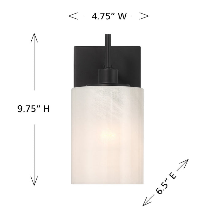 Meridian - M90116MBK - One Light Wall Sconce - Matte Black