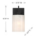 Meridian - M90116MBK - One Light Wall Sconce - Matte Black