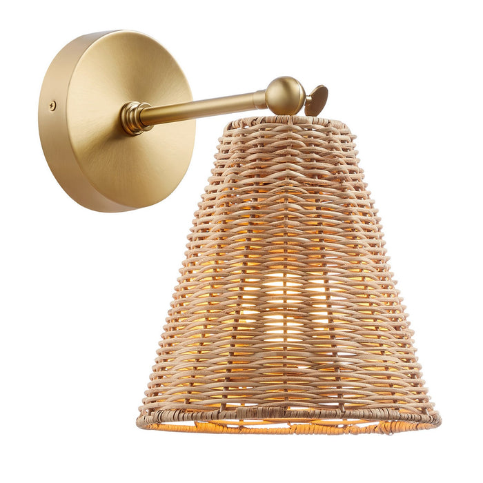 Meridian - M90118NB - One Light Wall Sconce - Natural Brass