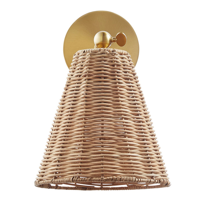 Meridian - M90118NB - One Light Wall Sconce - Natural Brass